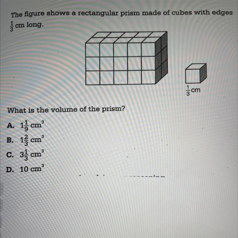 PLEASE HELP DONT LINK FILES The figure shows a rectangular prism made of cubes with-example-1