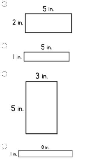 Which shape has a perimeter of 18 inches?(1 point)-example-1