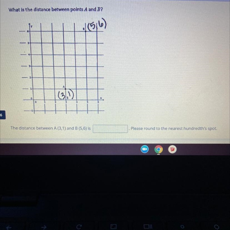 Please help me What is the distance between points A and B? The distance between A-example-1