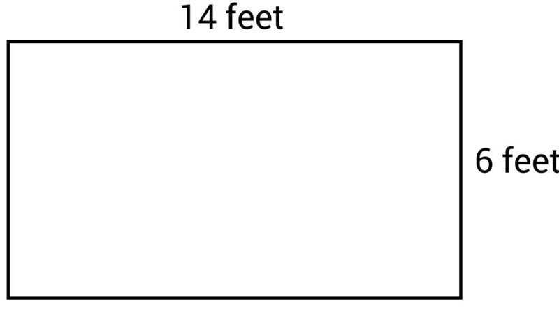 The area of the given shape above is? A.20ft2 B.84ft2 C.400ft2 D.40ft2 E.10ft2-example-1