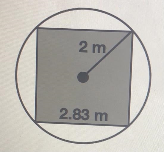 Please help! calculate the area of the unshaded region-example-1