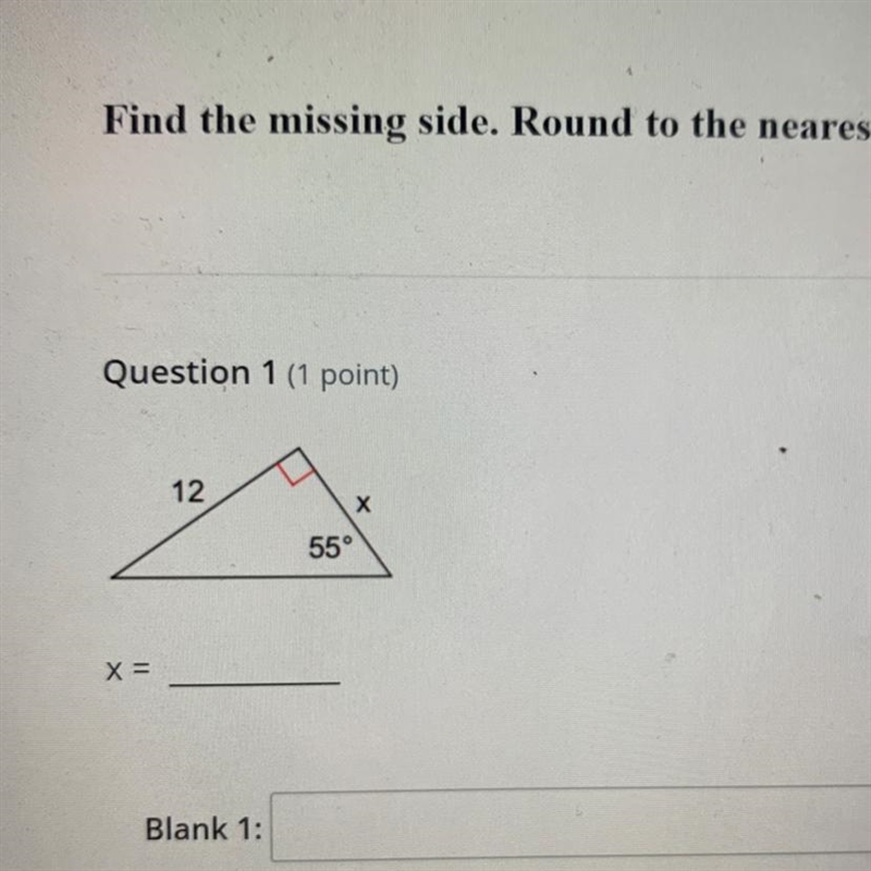 How do i find the missing side of this triangle? any help will be greatly appreciated-example-1