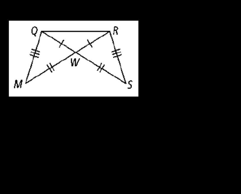 Highlight and name a pair of overlapping congruent triangles in each diagram. State-example-2