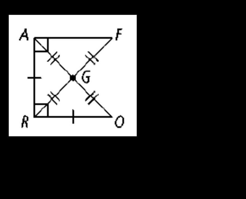 Highlight and name a pair of overlapping congruent triangles in each diagram. State-example-3