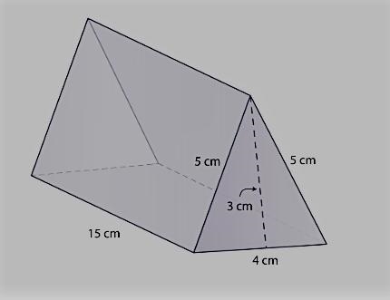 What is the surface area of the triangular prism? A. 175cm^2 B. 196cm^2 C. 216cm^2 D-example-1