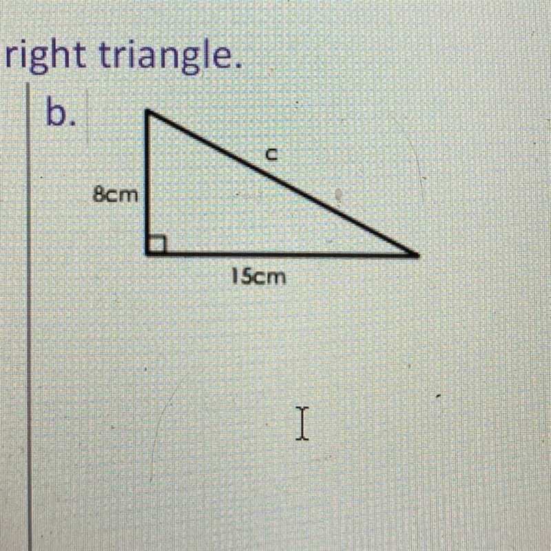 Find the missing side of the triangle please-example-1