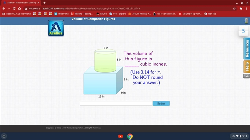 Volume of composite figures-example-1