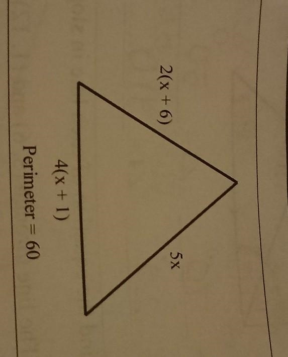 Solve for x and then classify by its sides ​-example-1