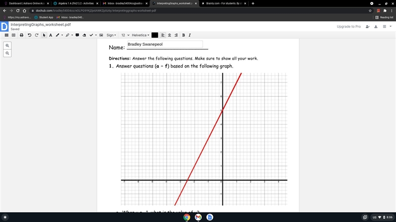 What is the slope of the line? what is the equation of the line?-example-1