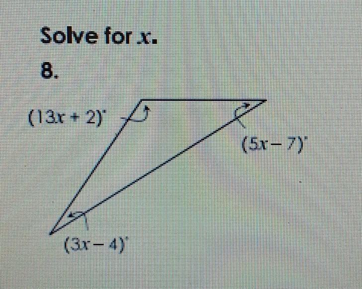 THE QUESTION IS SOLVE FOR X​-example-1