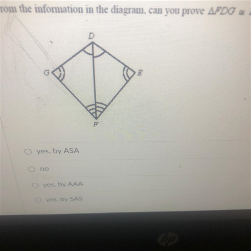 From the information in the diagram can you prove FTG is congruent to FGE-example-1