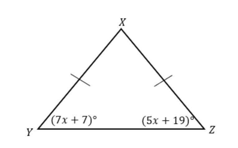 What is the measure of ∠ A. 6° B. 42° C. 60° D. 49°-example-1