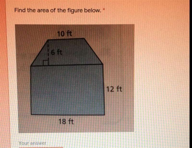 Help, I need to know the area of this.-example-1