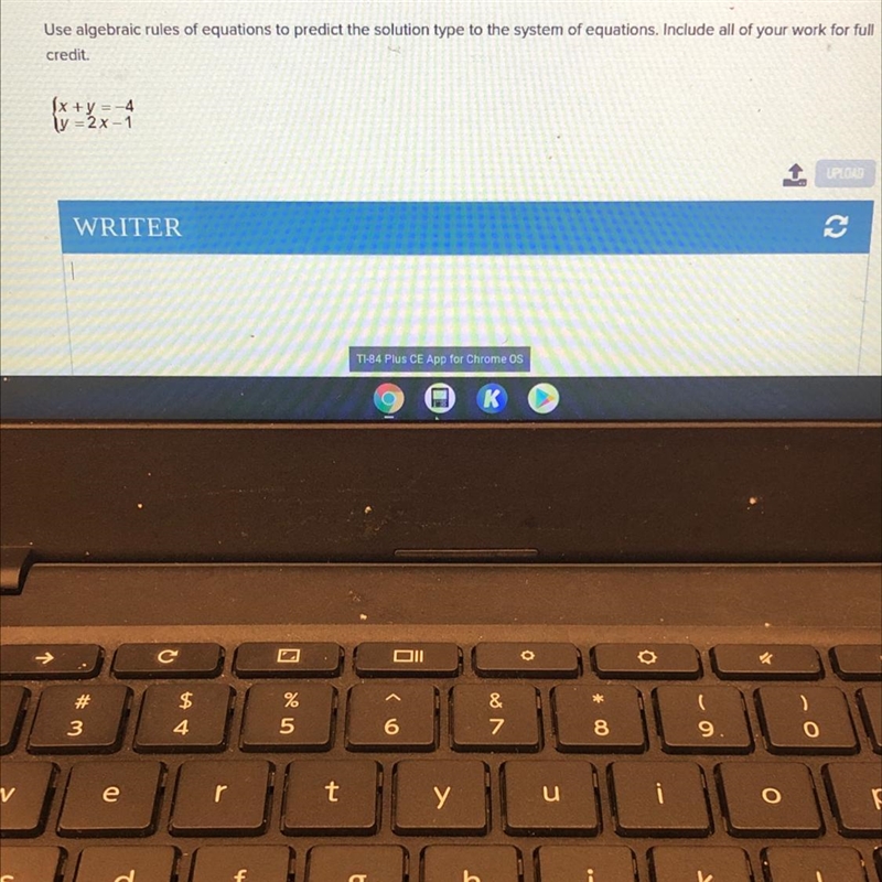 {x+y=-4 {y=2x-1 Help please. Thanks in advance.-example-1