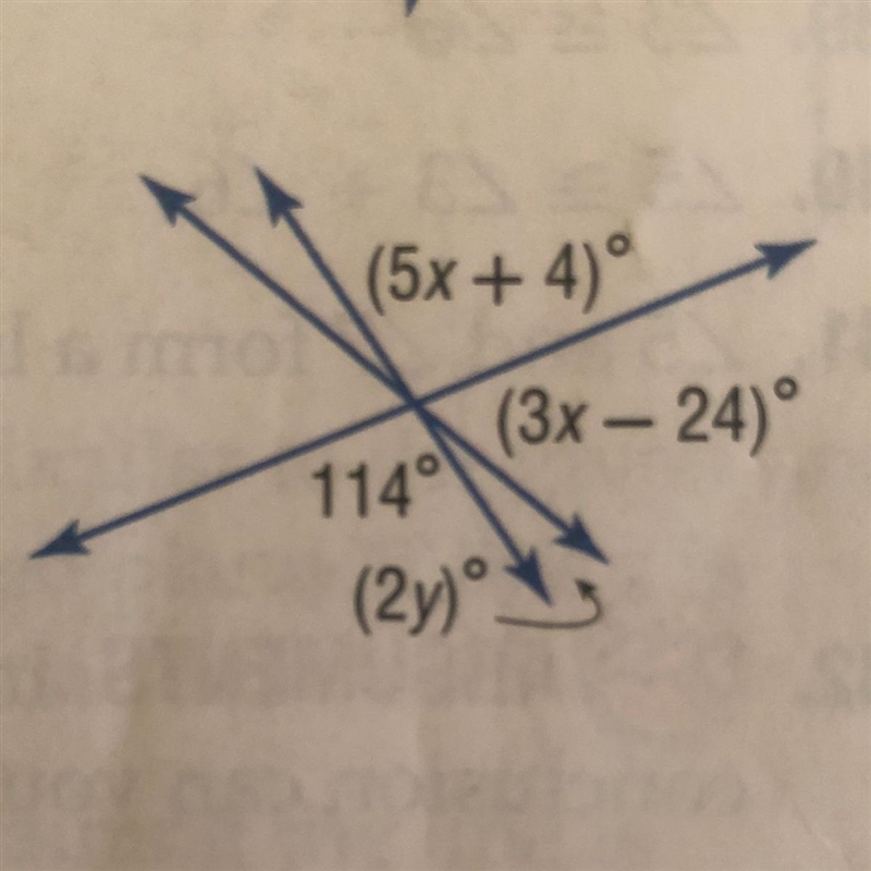 Find the value of each variable.-example-1