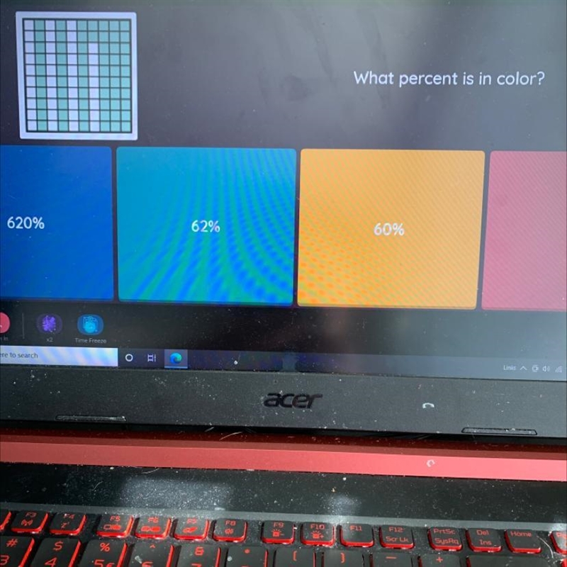 What percent is in color?-example-1