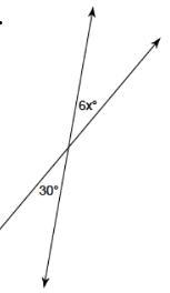 Write and equation and find the value of x in the following problems x = degrees-example-1