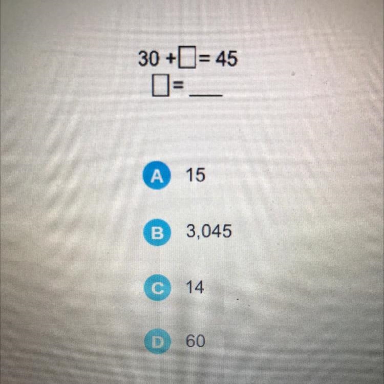 30 + = 45 А 15 в 3,045 с 14 D 60-example-1