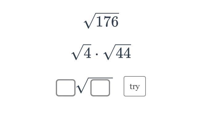 Reduce the radical 176-example-1