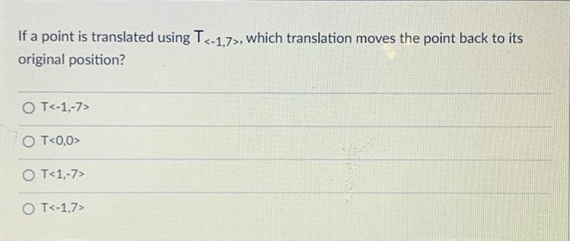 Which translation moves the point back to its original position?-example-1