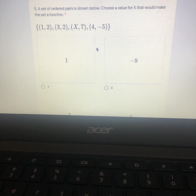 Please help me A). 1 B)-9 D) 3 C)4-example-1