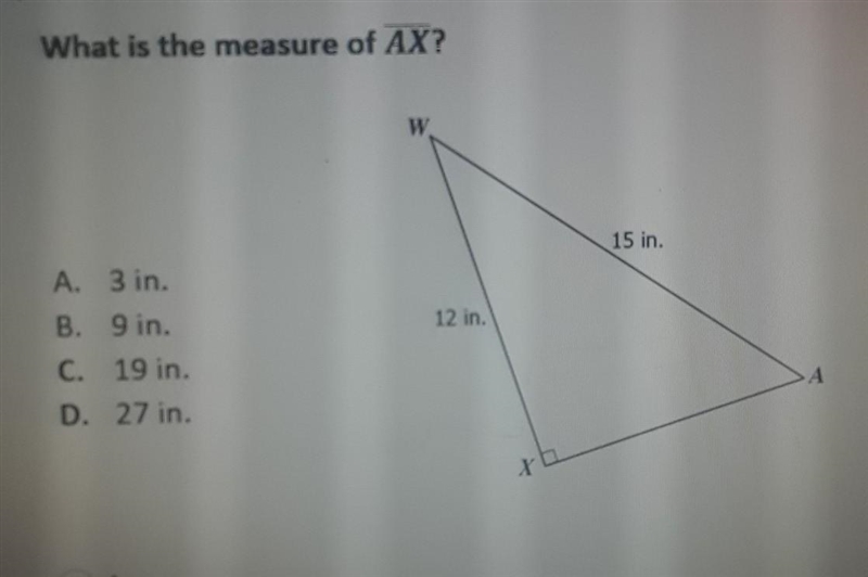 What is the measure of AX ​-example-1