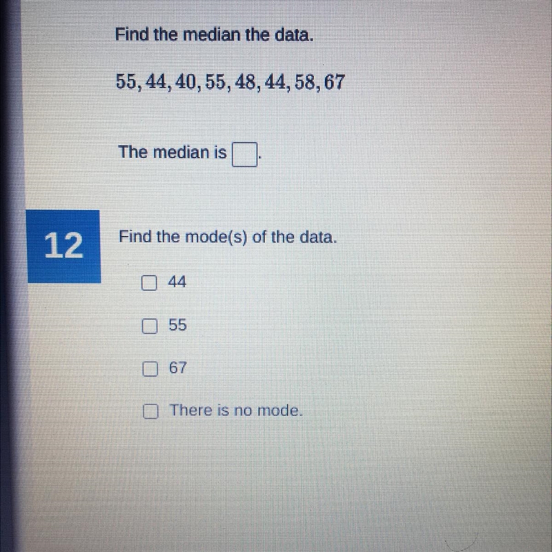 What is the median and the modes?-example-1