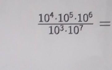 Write each expression as a single power of 10​-example-1