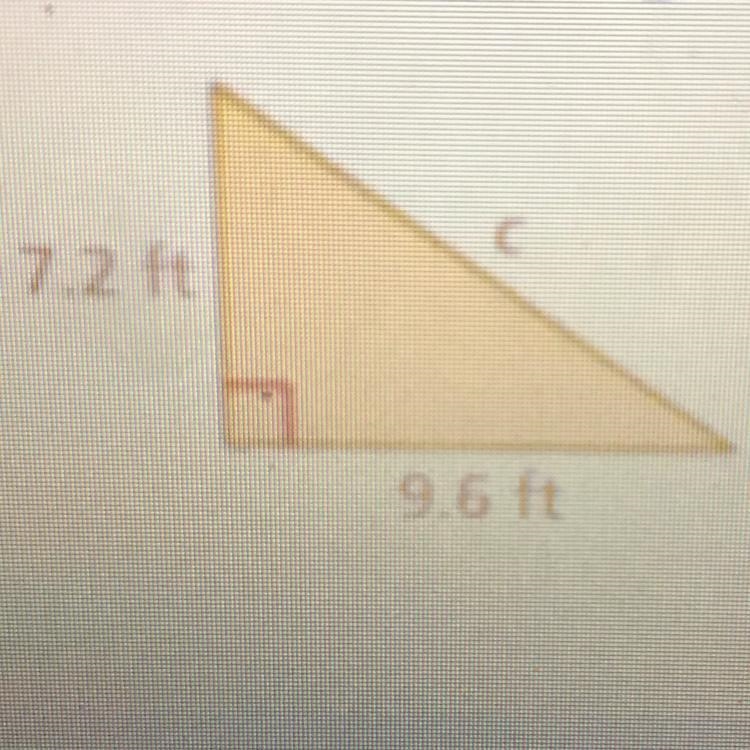 Find the missing length of the triangle-example-1