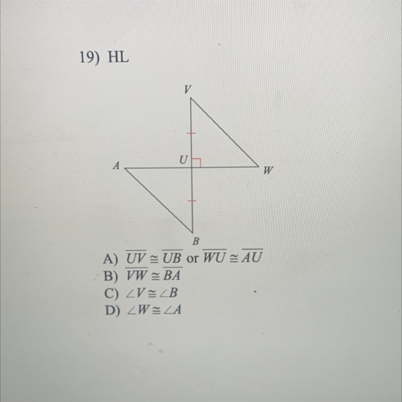 SOLVE HYPOTENUSE LEG-HL -GEOMETRY-example-1