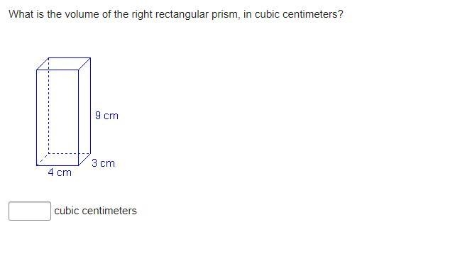 What is the volume of the right rectangular prism, in cubic centimeters?-example-1