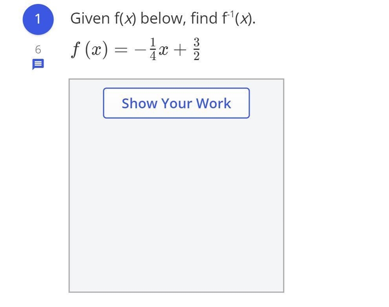 HELP ME HELP ME HELP ME!!! Given f(x) below, find f^-1(x).-example-1