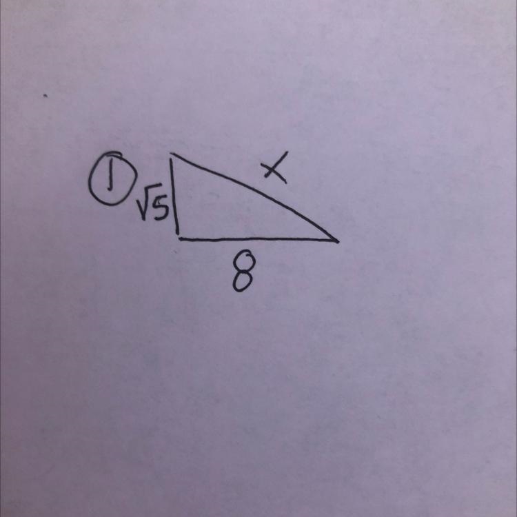 Use the Phythagorean theorem to find the length of the third side-example-1