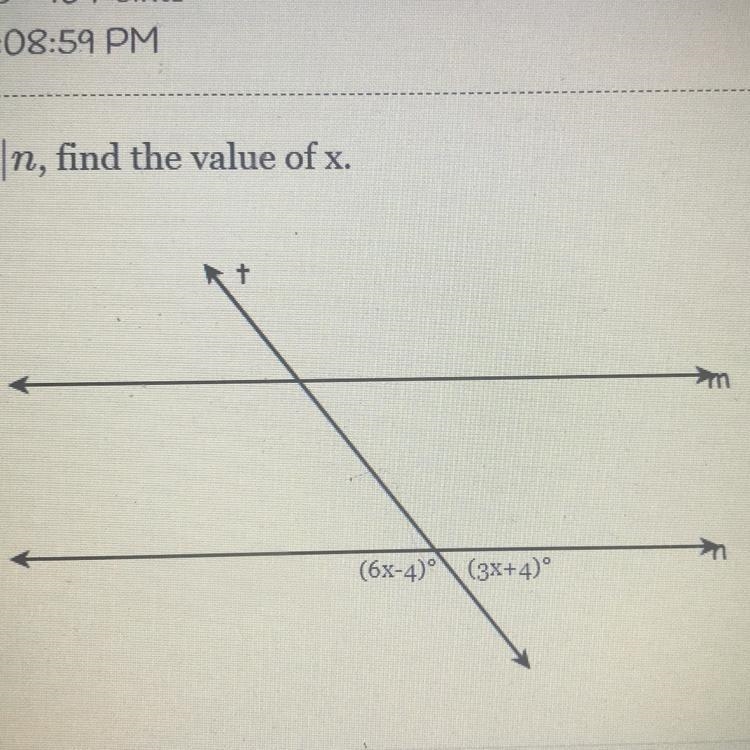 (6x-4) (3x+4)º find the value of x.-example-1