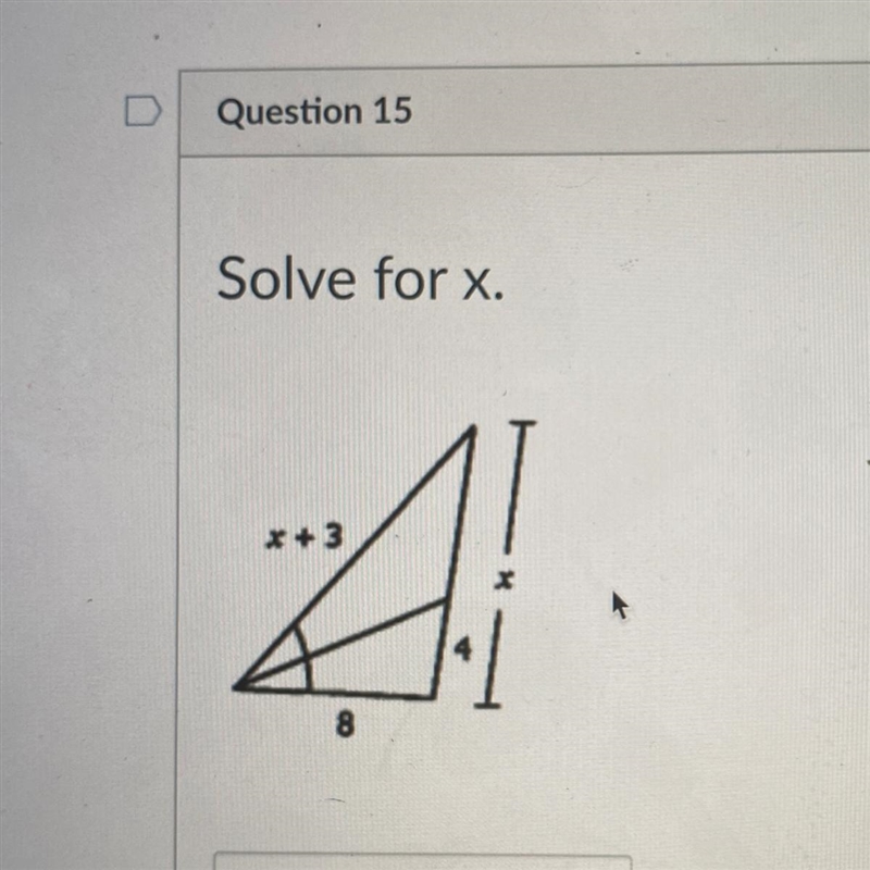 Solve for X. x+3 4 8-example-1