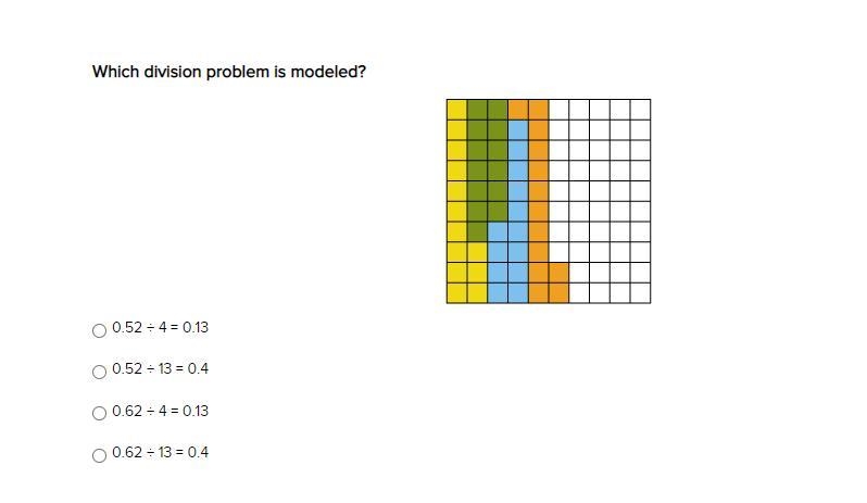 Which division problem is modeled-example-1