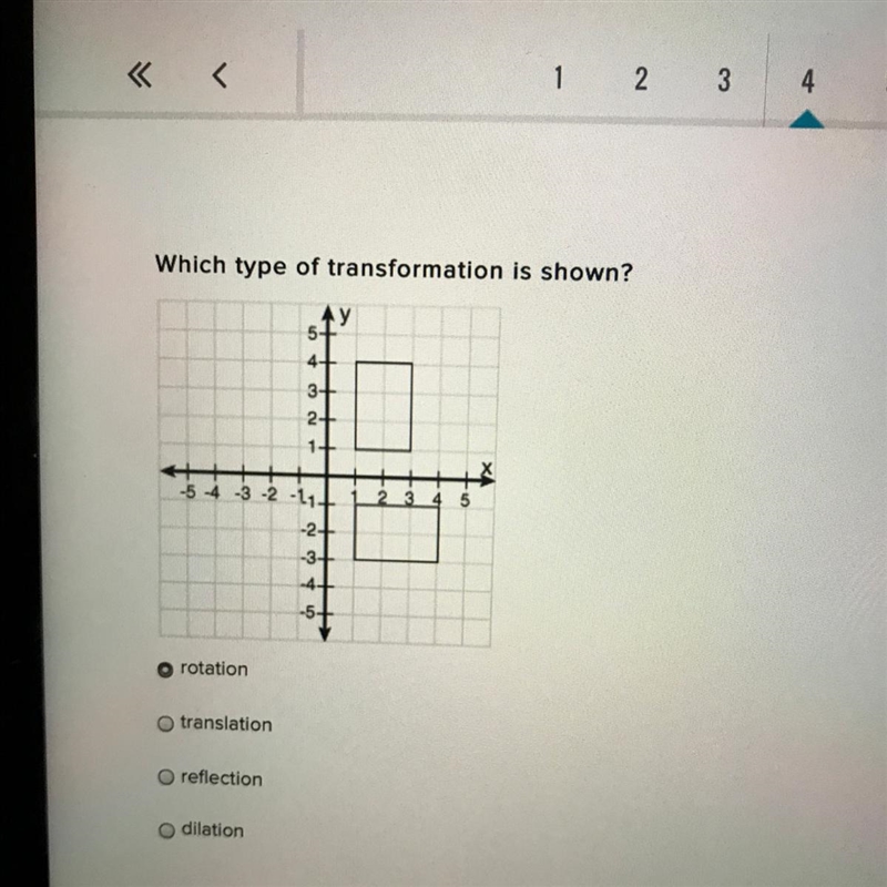 Which type of transformation is shown?-example-1