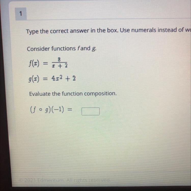 Type the correct answer in the box. Use numerals instead of words. If necessar Consider-example-1