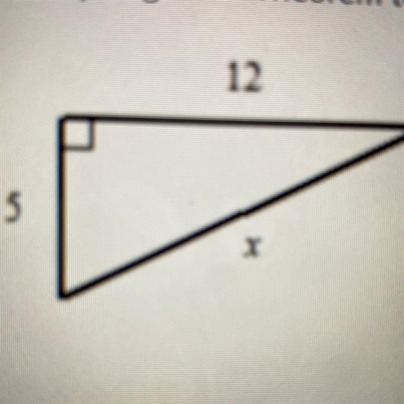 Use Pythagorean Theorem to find the value of x-example-1