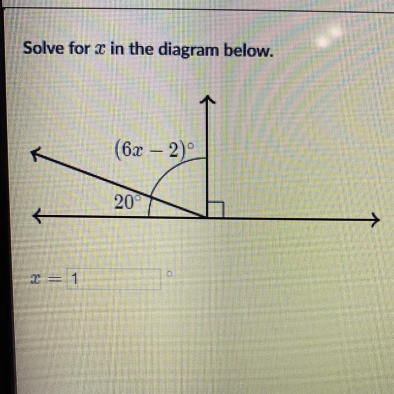 Please helppp. Solve for x in the diagram below-example-1