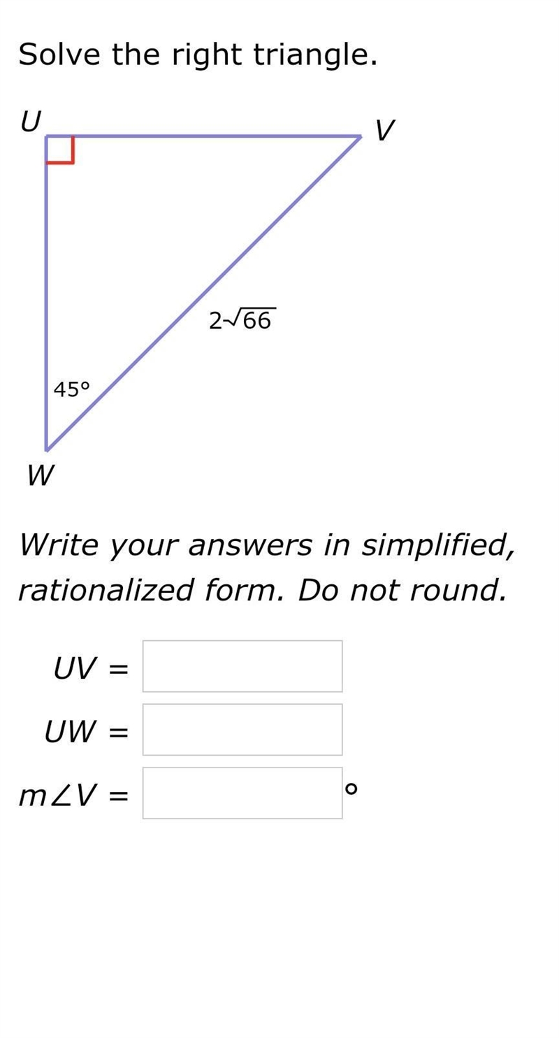 Solve the right triangle.​-example-1