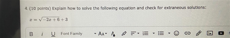 Incase you can’t see the picture, it says “Explain how to solve the following equation-example-1