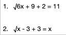 Please solve these radical equations and show the steps so that I can understand them-example-1