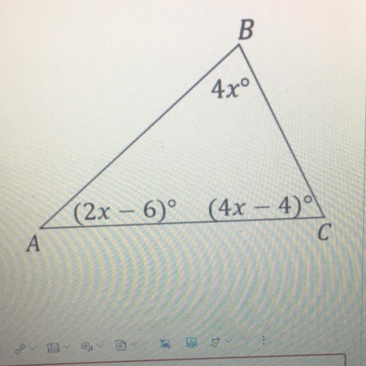 You must show all your work to credit In triangle ABC below , which is the longest-example-1