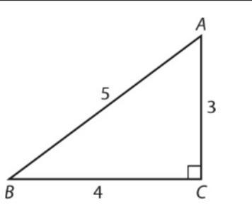 Find the sine and cosine of angles A and B in the figure. 1. sin A = _______ cos A-example-1