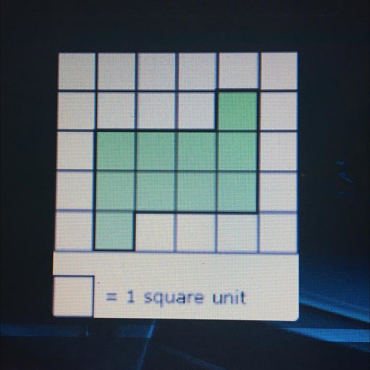 What is the perimeter of the shaded figure? Square unit-example-1