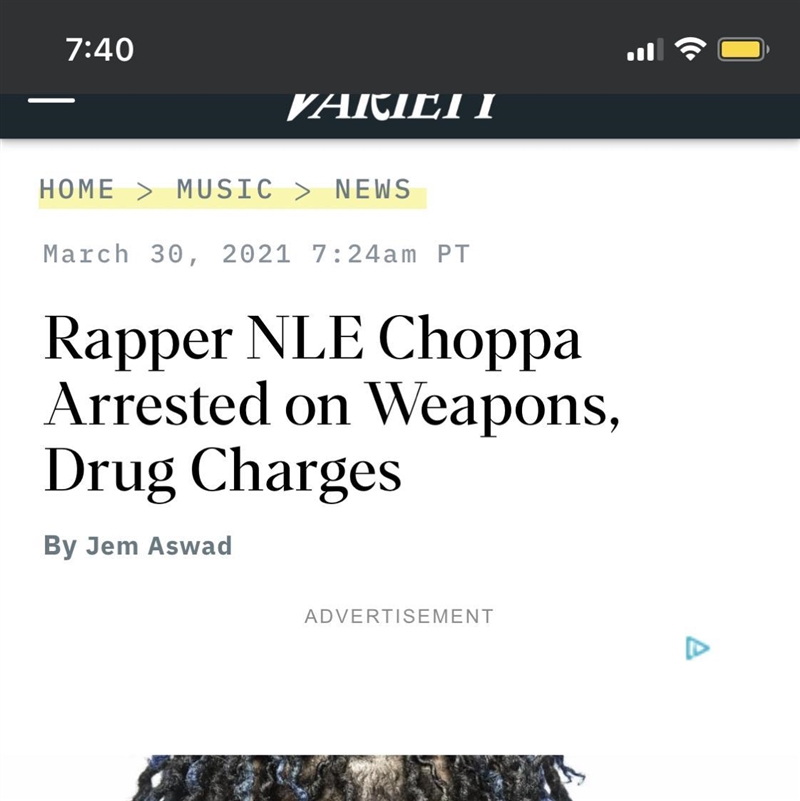 Y’all NLE Choppa is in jail. Sending prayers and love-example-1