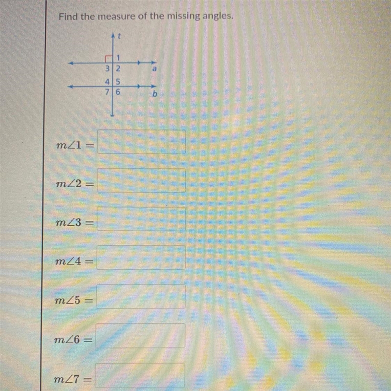 Find the measurement of the missing angles-example-1