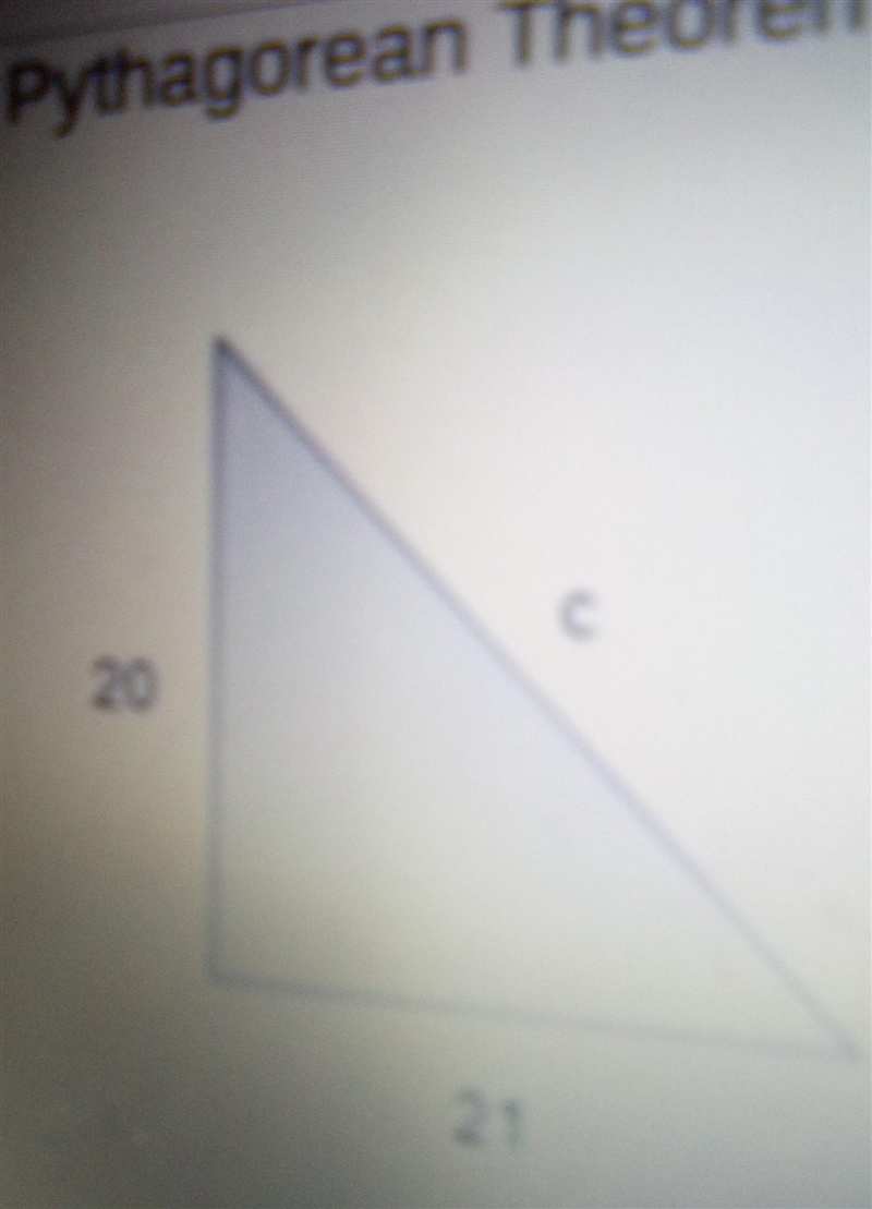 Pythagorean theorem practice test ​-example-1