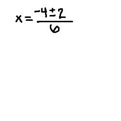 Use the quadratic formula to write a quadratic equation that has the solutions x=-4 ± 2/6.-example-1